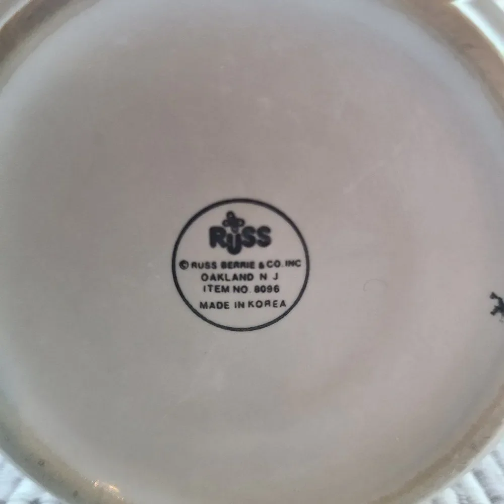 Vintage Russ Berrie I Heart My Grandpa Coffee Tea Mug Cup I Love My Grandpa Mug